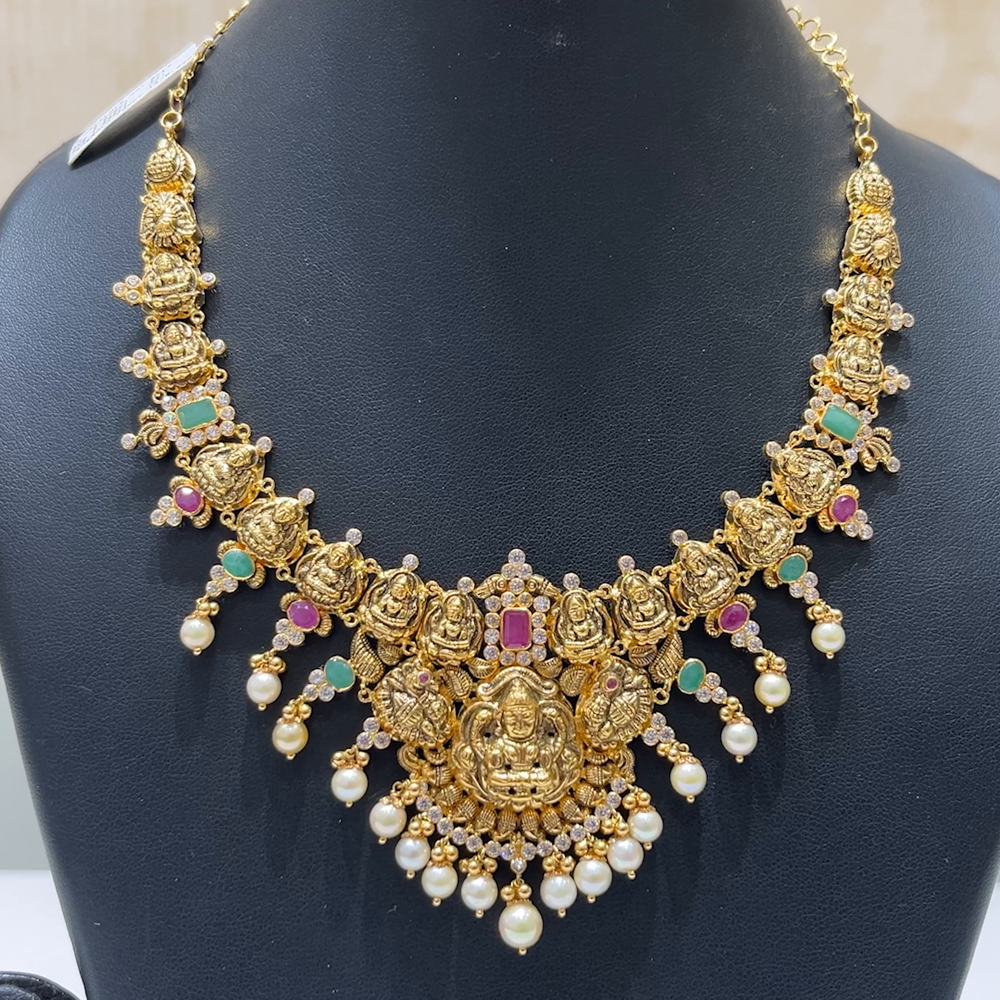 MUKUNDA JEWELLERS 27.088gms NECKLACE 22K Antique