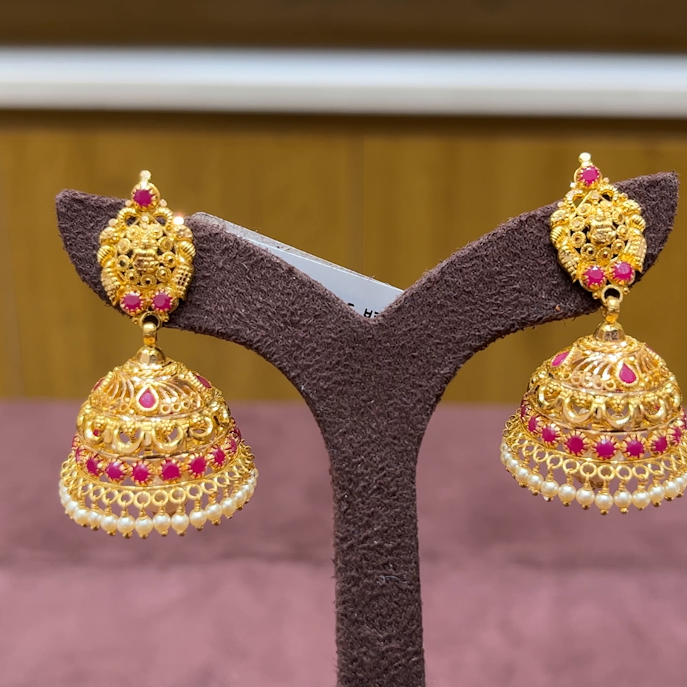 MUKUNDA JEWELLERS 13.83gms EARRINGS 22K Yellow Gold