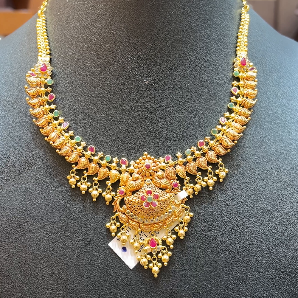 Chennai Shopping Mall 34.07gms NECKLACE 22K Antique