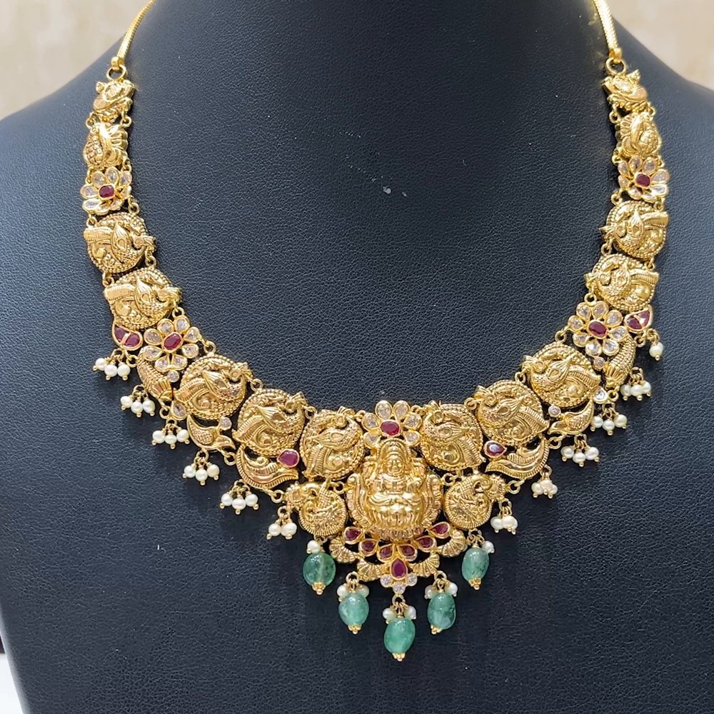 MUKUNDA JEWELLERS 23.61gms NECKLACE 22K Antique