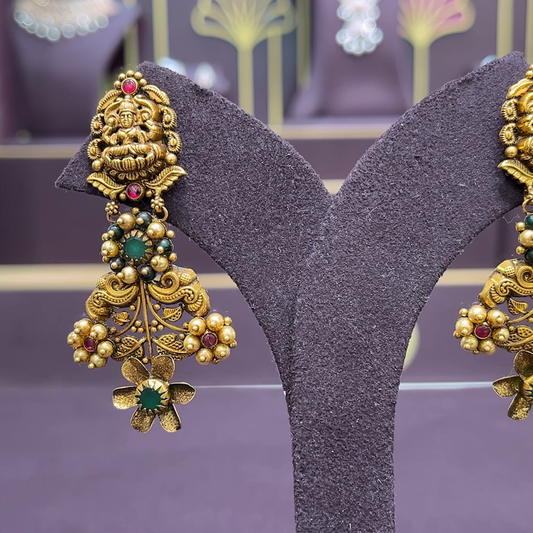 CMR 14.707gms EARRINGS 22K Antique