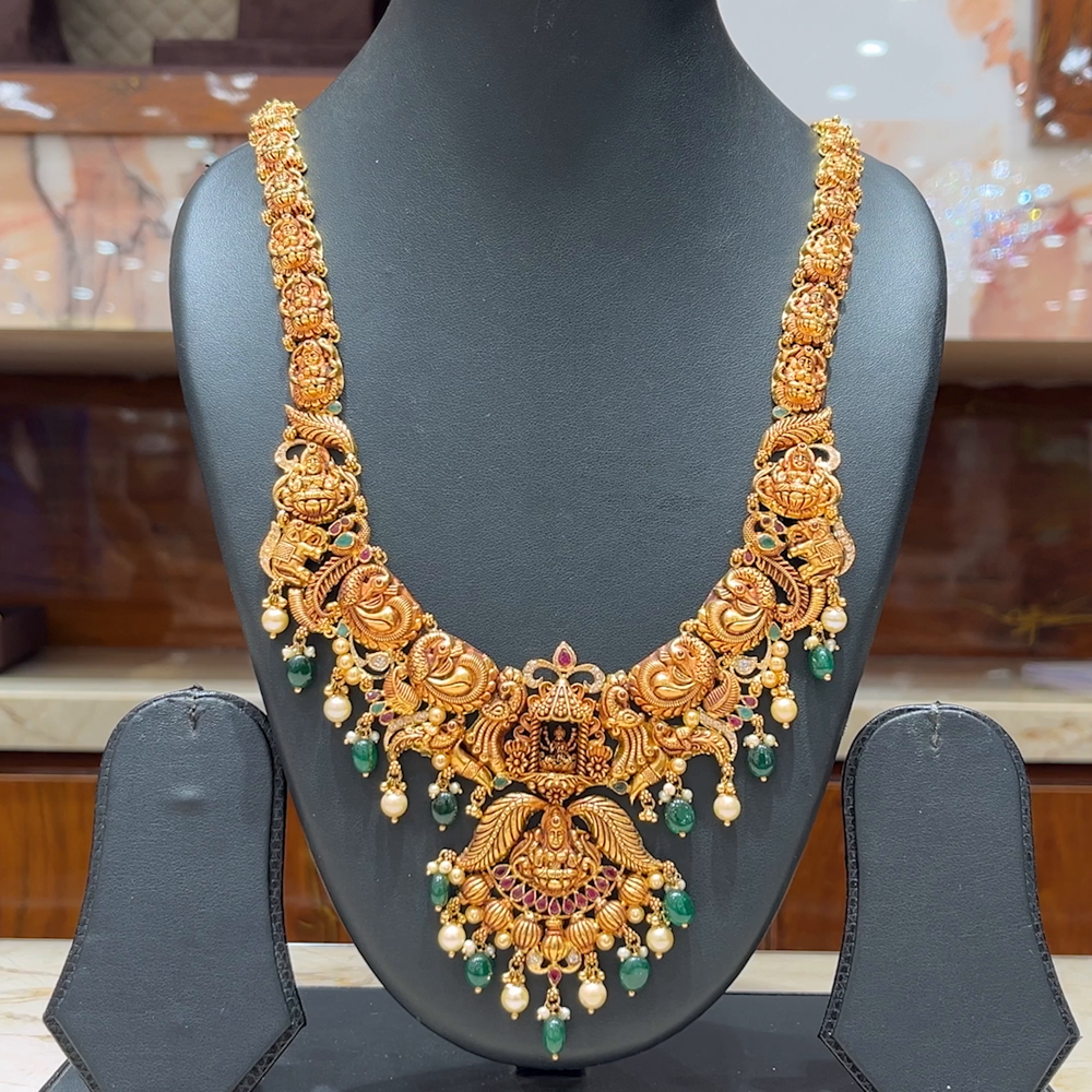 MUKUNDA JEWELLERS 65.345gms HARAMS 22K Nakshi