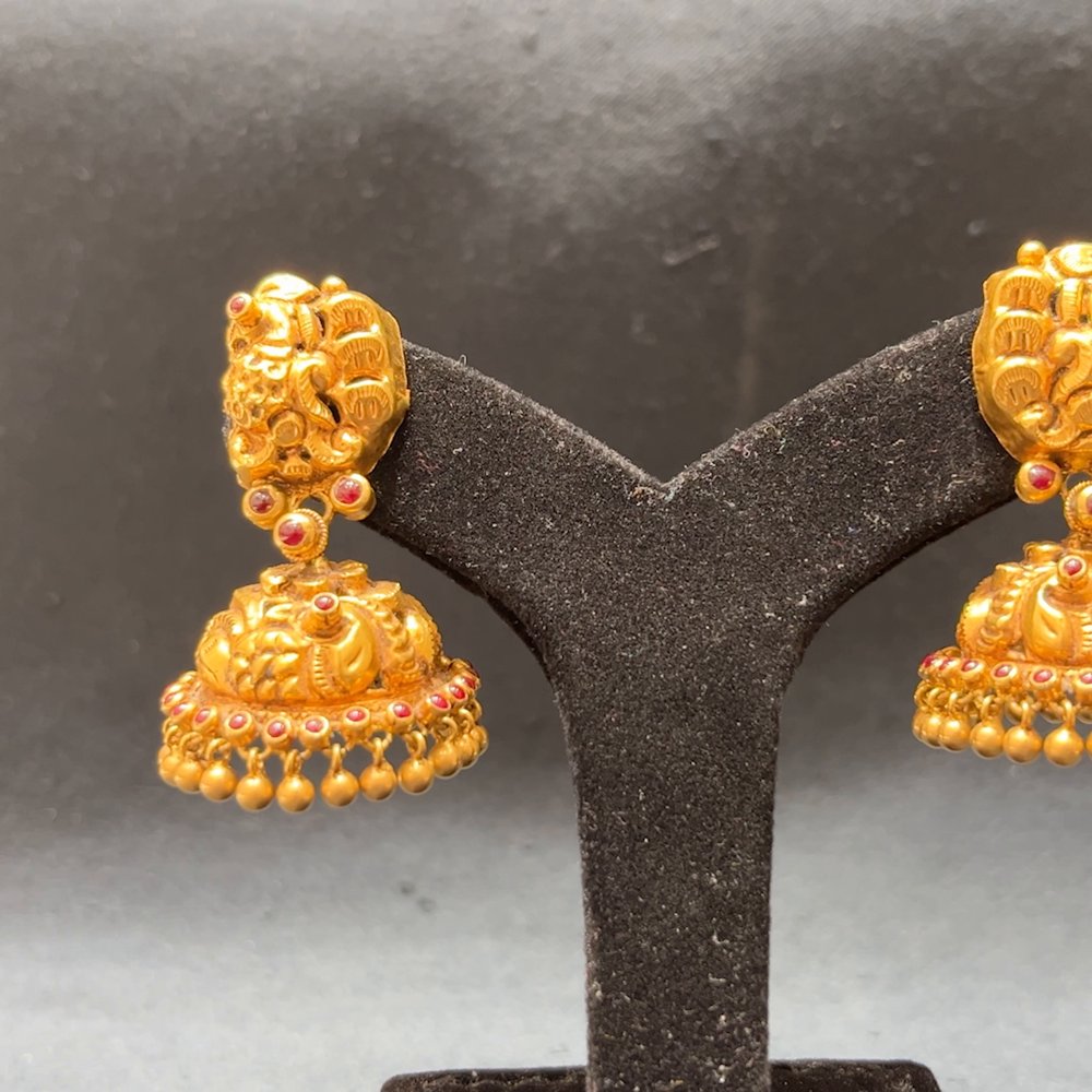 MUKUNDA JEWELLERS 22.255gms EARRINGS 22K Yellow Gold