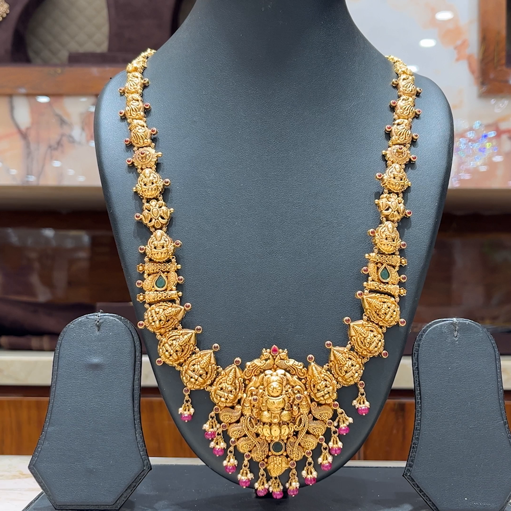 MUKUNDA JEWELLERS 43.905gms HARAMS 22K Nakshi