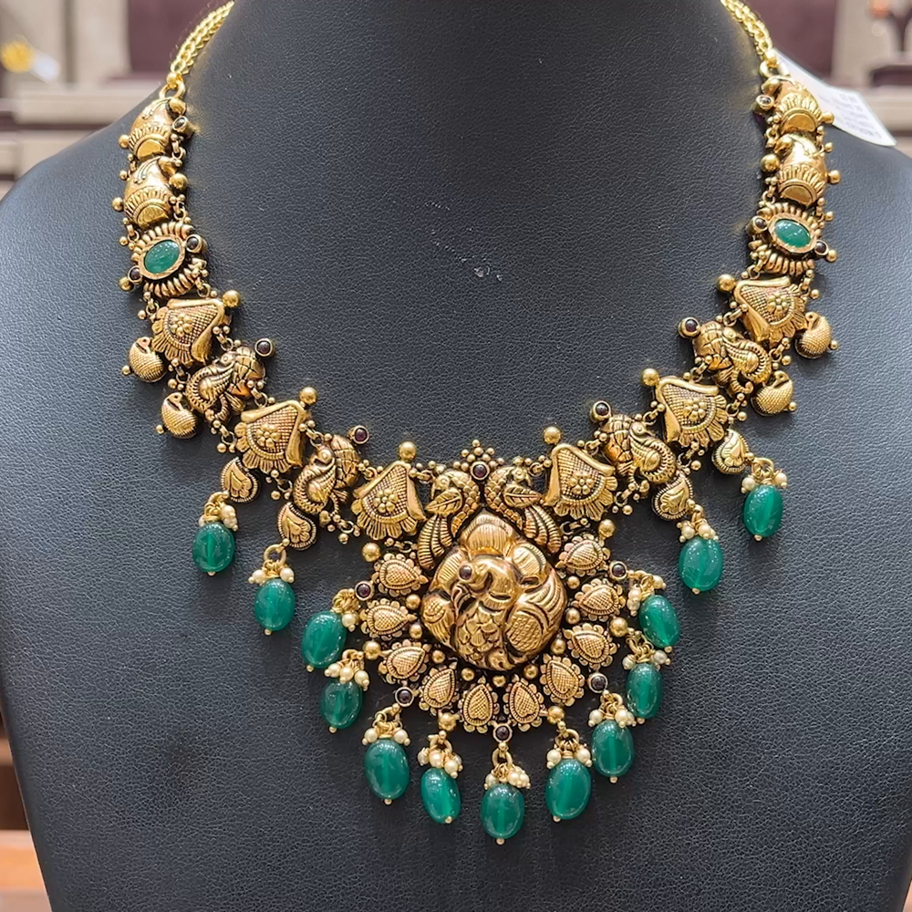 Chennai Shopping Mall 25.205gms NECKLACE 22K Antique