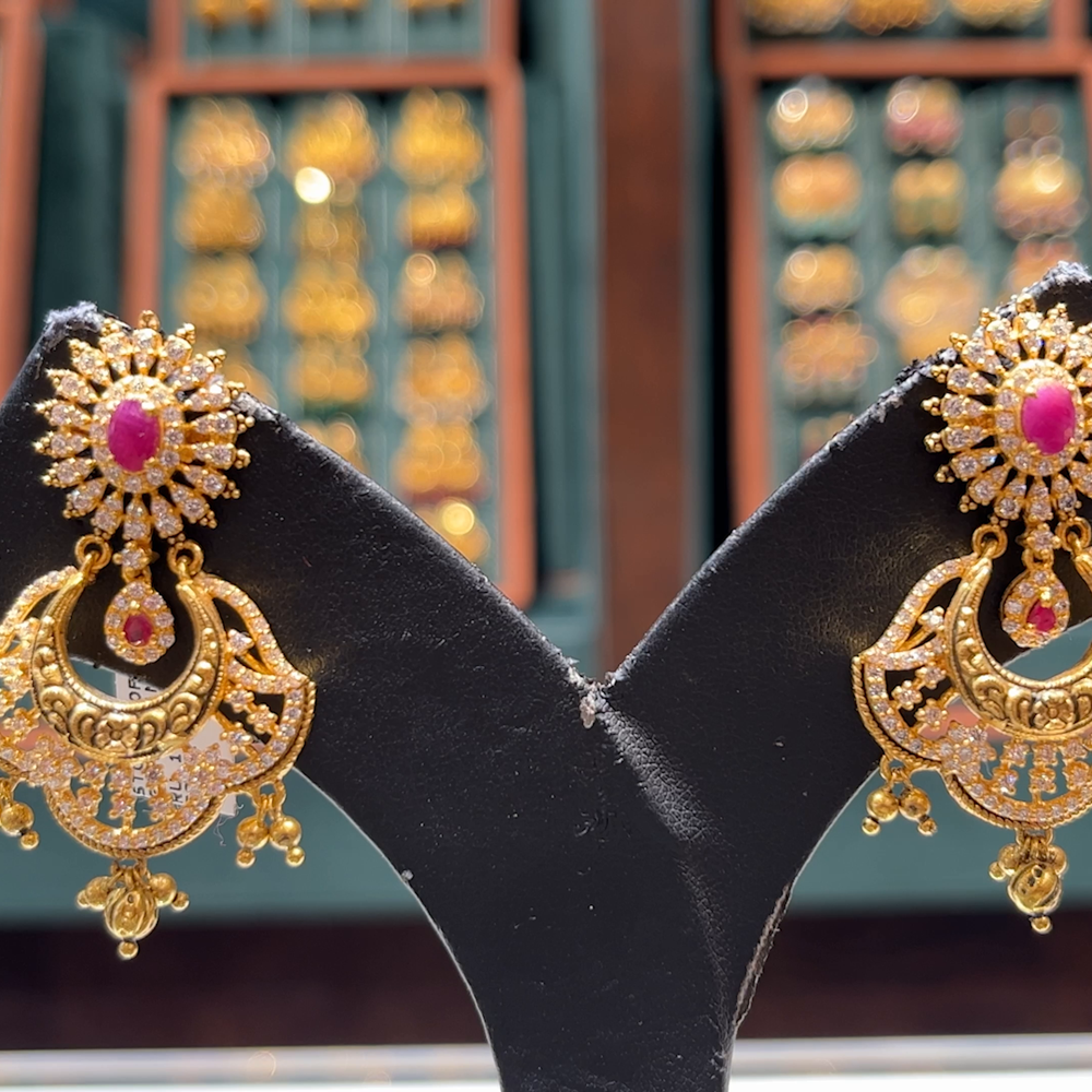 CMR 17.021gms EARRINGS 22K Yellow Gold