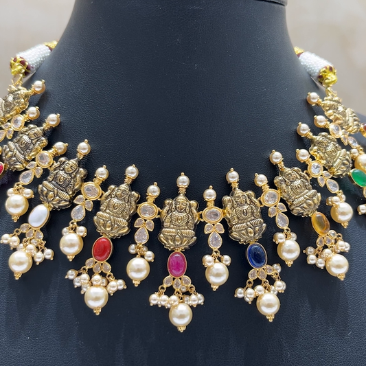 MUKUNDA JEWELLERS 21.1gms NECKLACE 22K Antique