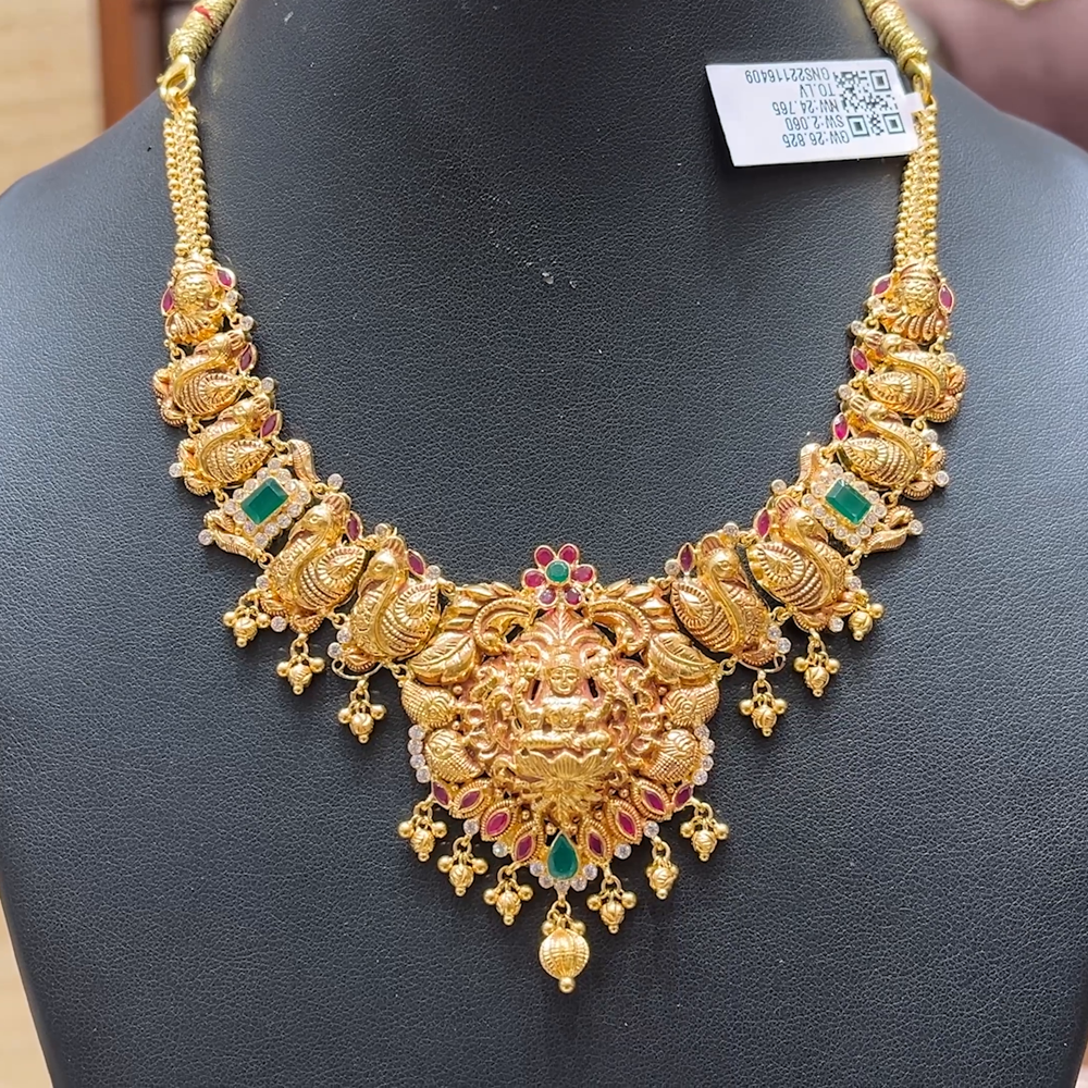 Chennai Shopping Mall 24.765gms NECKLACE 22K Antique