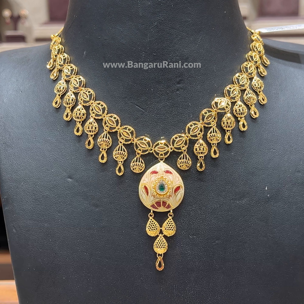 Chennai Shopping Mall 21.976gms NECKLACE 22K Yellow Gold