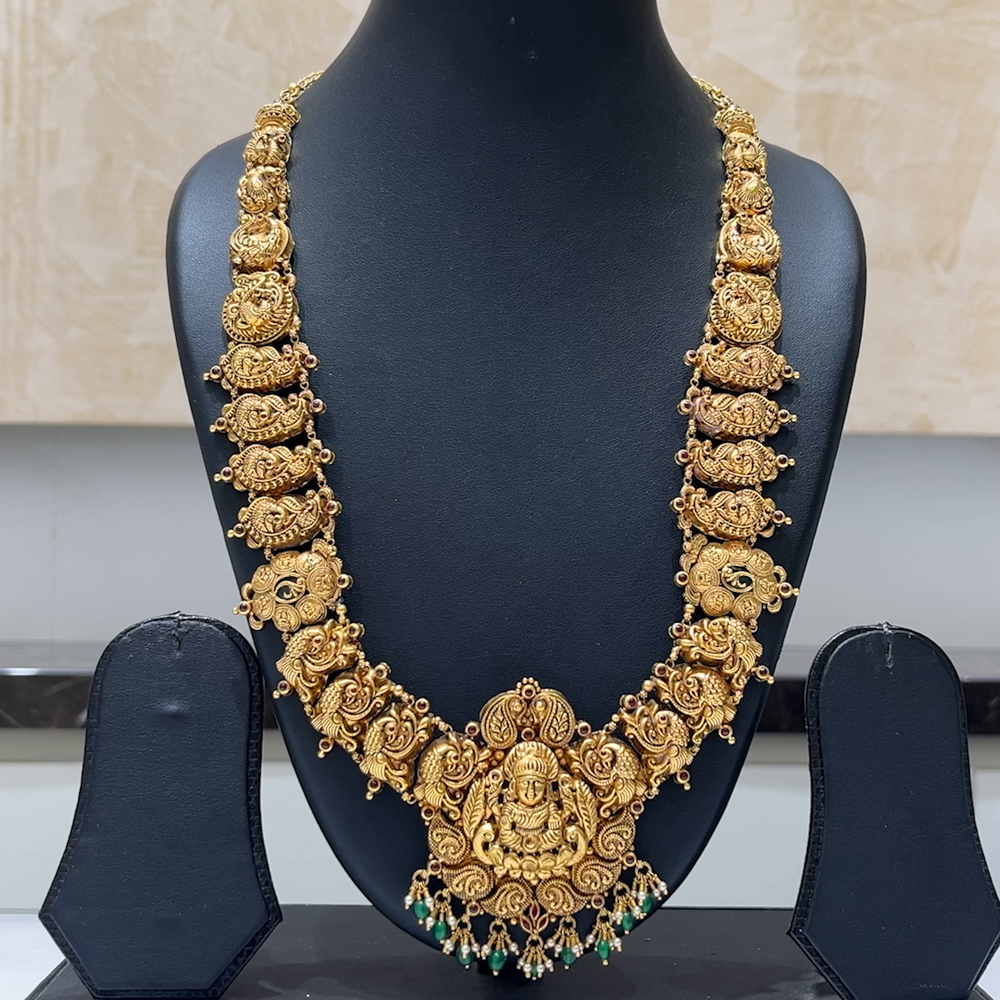 MUKUNDA JEWELLERS 61.504gms HARAMS 22K Antique