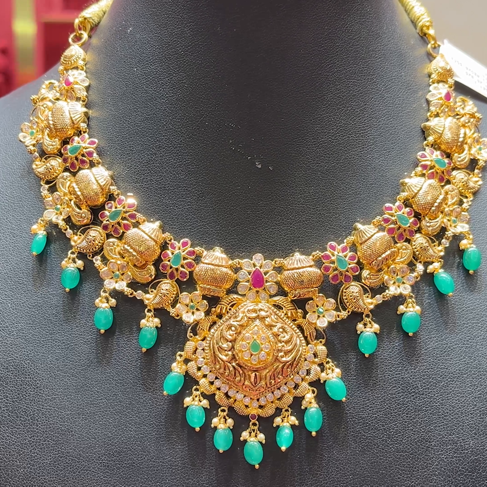 CMR 25.925gms NECKLACE 22K Antique