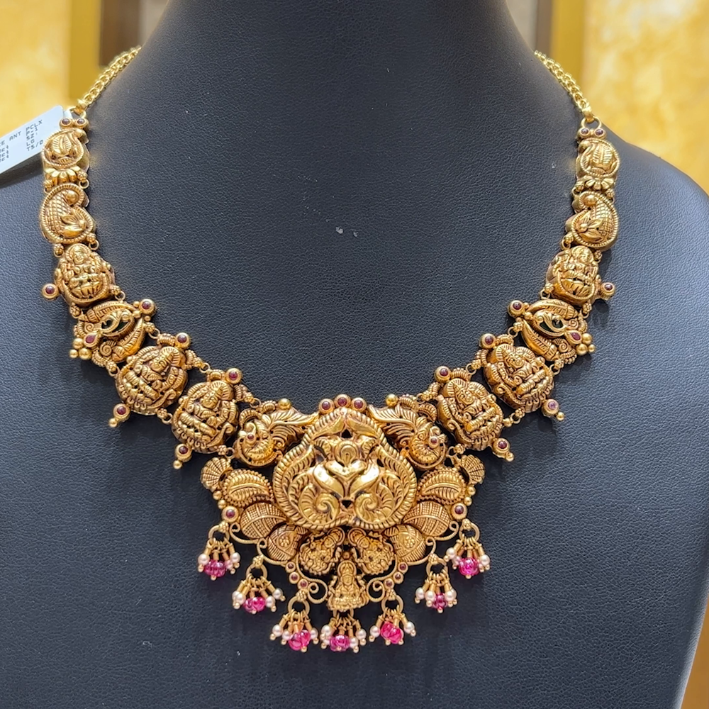 MUKUNDA JEWELLERS 31.915gms NECKLACE 22K Antique