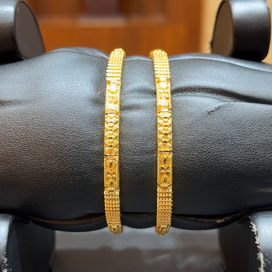 Chennai Shopping Mall 24.5gms BANGLES 22K Yellow Gold