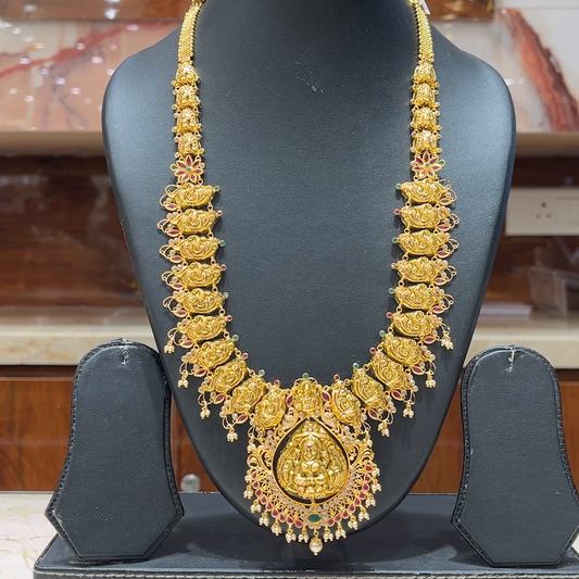 MUKUNDA JEWELLERS 57.56gms HARAMS 22K Antique