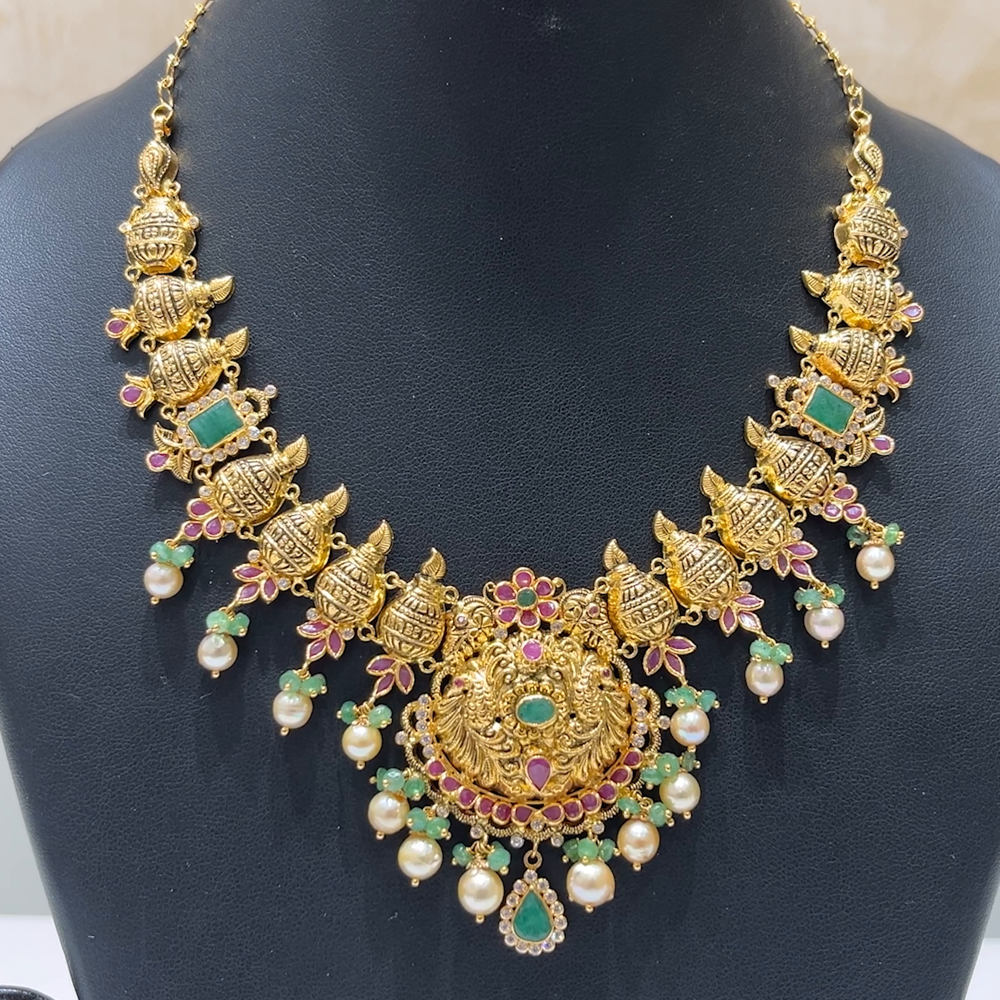 MUKUNDA JEWELLERS 31.985gms NECKLACE 22K Antique