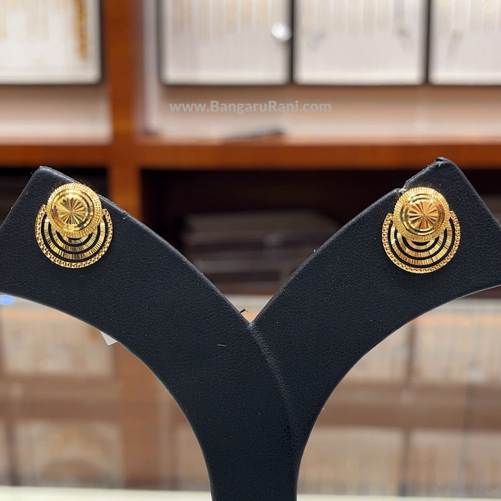 3.922gms EARRINGS 22K Yellow Gold