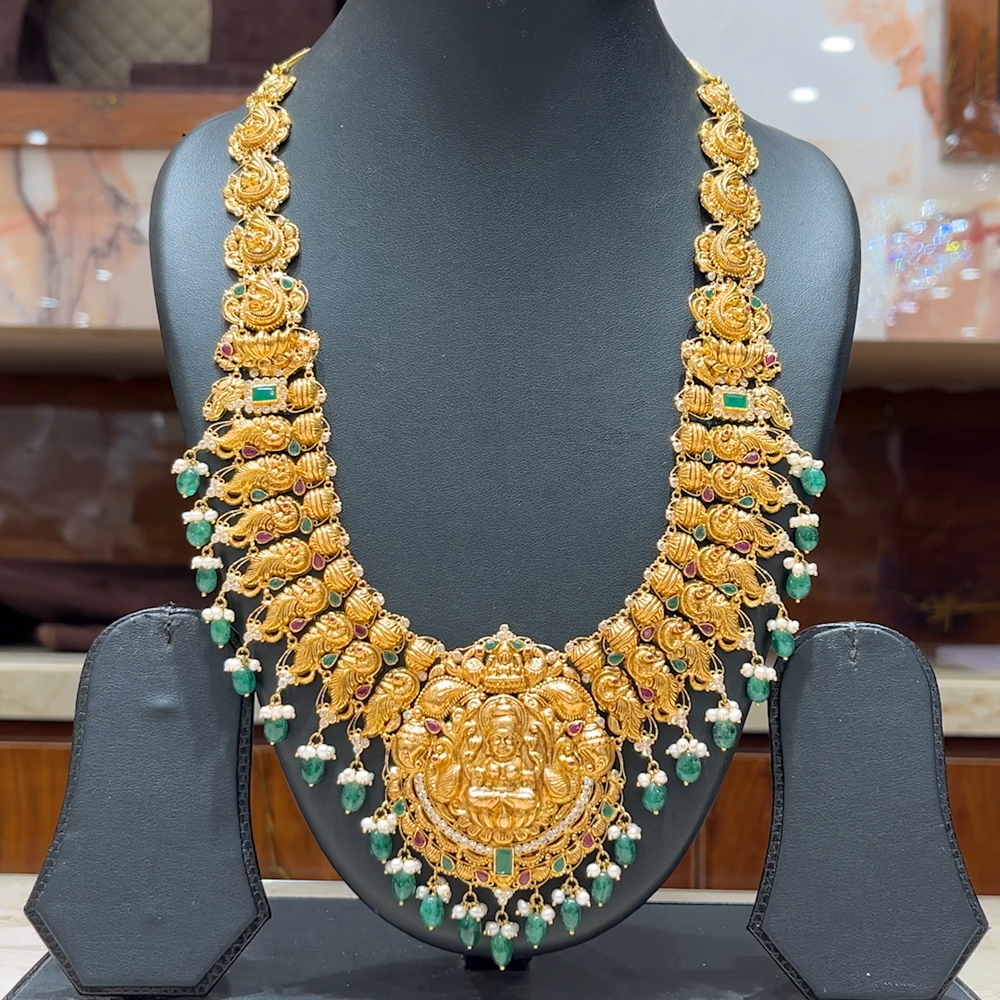 MUKUNDA JEWELLERS 73.55gms HARAMS 22K Antique