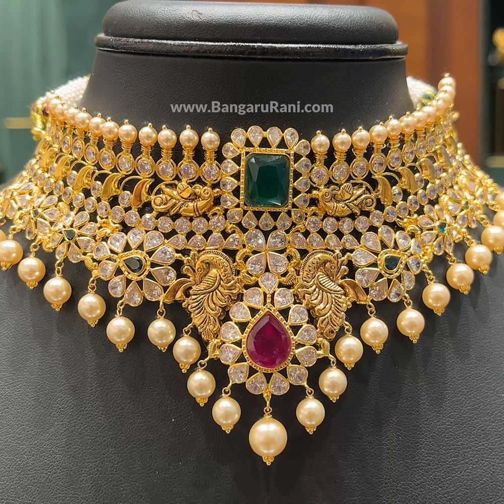 Chennai Shopping Mall 22.7gms CHOKER 22K Yellow Gold