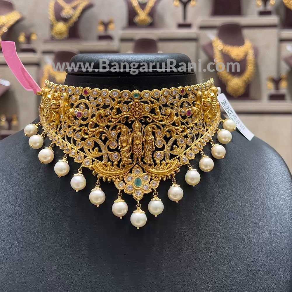 Chennai Shopping Mall 54.388gms CHOKER 22K Yellow Gold