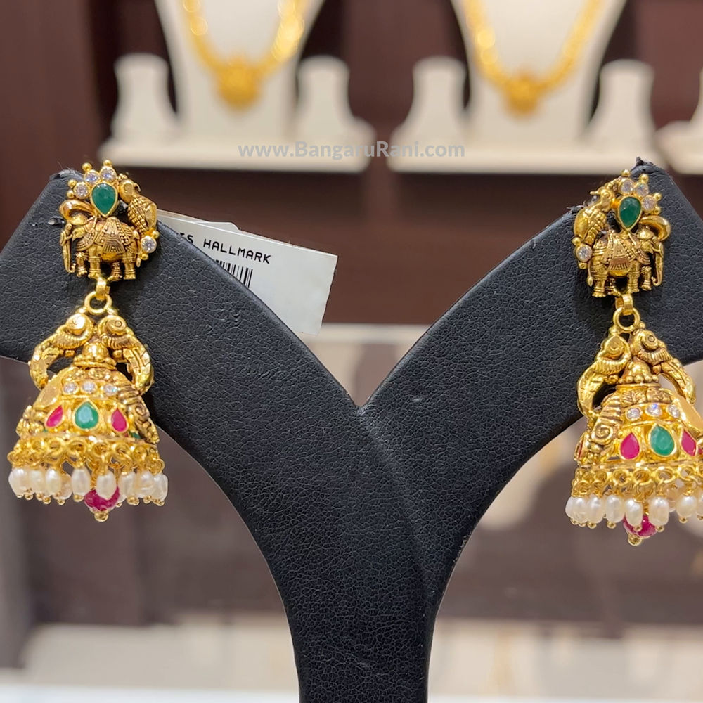 CMR 12.813gms EARRINGS 22K Yellow Gold