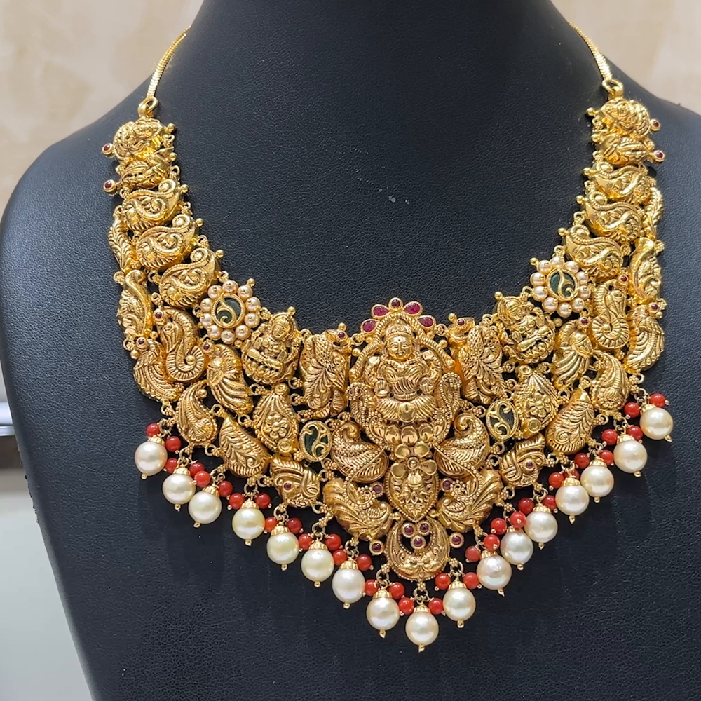 MUKUNDA JEWELLERS 51.04gms NECKLACE 22K Antique