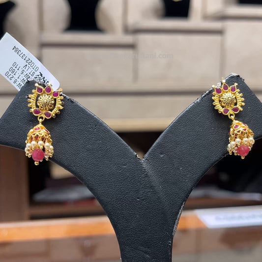 Chennai Shopping Mall 5.11gms EARRINGS 22K Yellow Gold