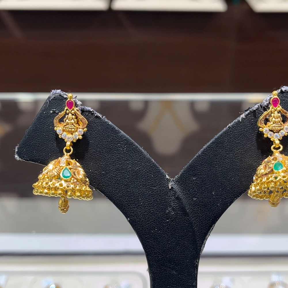 CMR 10.09gms EARRINGS 22K Antique