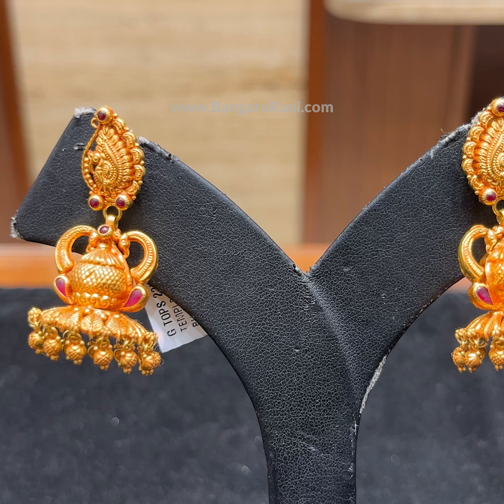 Chennai Shopping Mall 15.016gms EARRINGS 22K Antique