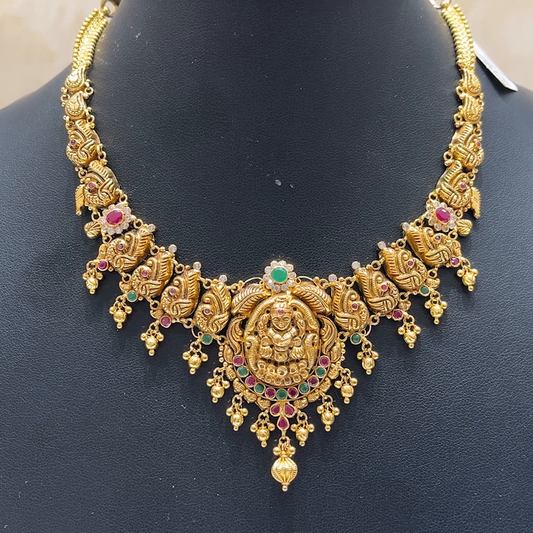 MUKUNDA JEWELLERS 23.21gms NECKLACE 22K Antique