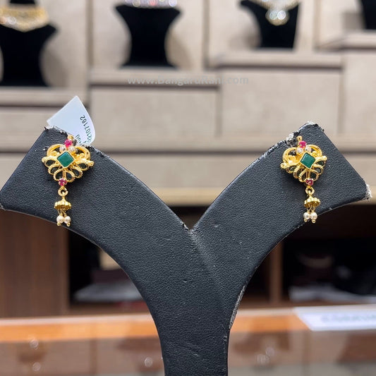 Chennai Shopping Mall 3.45gms EARRINGS 22K Yellow Gold