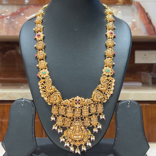 MUKUNDA JEWELLERS 62.24gms HARAMS 22K Antique