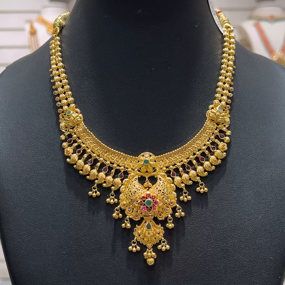 SOUTH INDIA 30.86gms NECKLACE 22K Yellow Gold