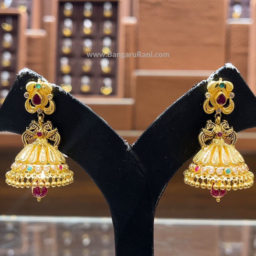 CMR 14.337gms EARRINGS 22K Yellow Gold