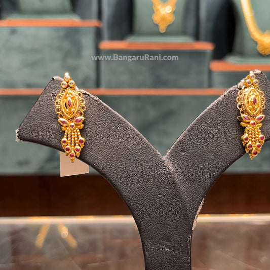 CMR 6.033gms EARRINGS 22K Yellow Gold