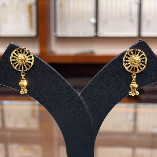 4.117gms EARRINGS 22K Yellow Gold