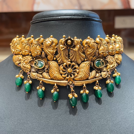 MUKUNDA JEWELLERS 33.22gms CHOKER 22K Nakshi