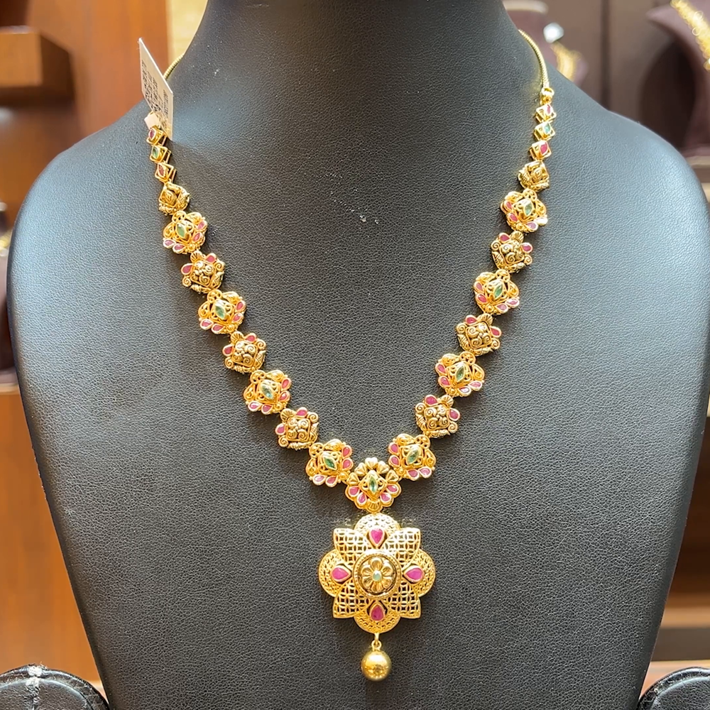 Chennai Shopping Mall 42.571gms NECKLACE 22K Yellow Gold