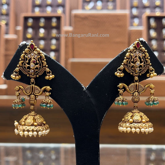 CMR 22.783gms EARRINGS 22K Antique