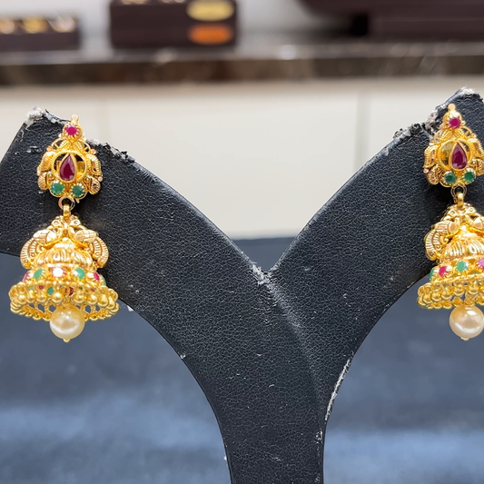 MUKUNDA JEWELLERS 8.92gms EARRINGS 22K Yellow Gold