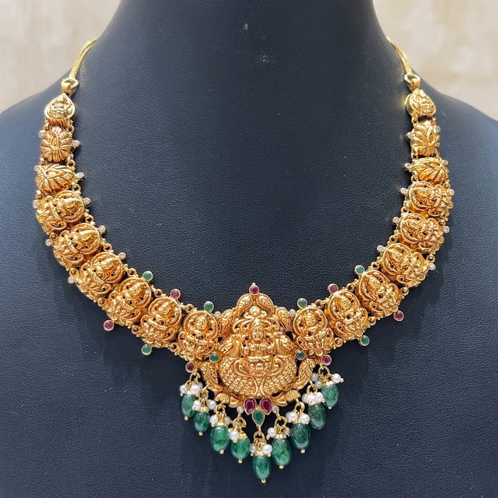 MUKUNDA JEWELLERS 25.384gms NECKLACE 22K Nakshi