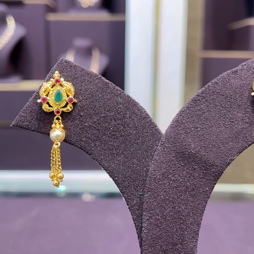 CMR 3.73gms EARRINGS 22K Yellow Gold