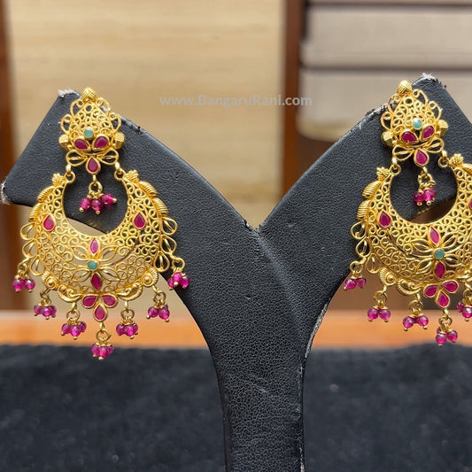 Chennai Shopping Mall 13.65gms EARRINGS 22K Antique