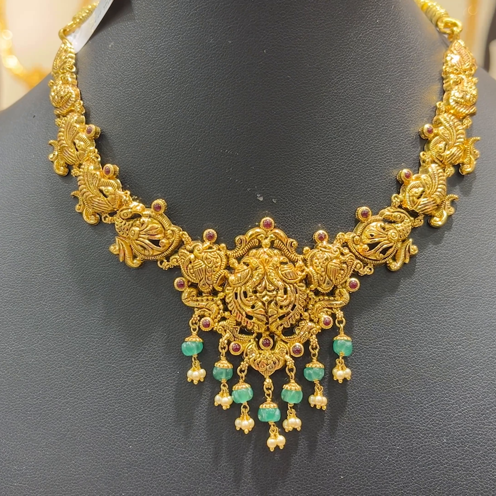 CMR 13.514gms NECKLACE 22K Antique