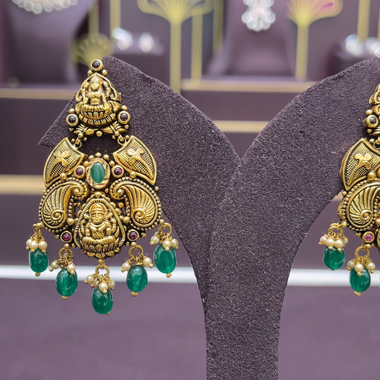 CMR 14.528gms EARRINGS 22K Antique