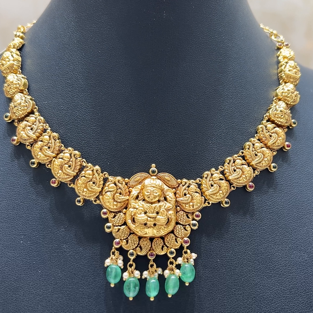 MUKUNDA JEWELLERS 15.59gms NECKLACE 22K Nakshi