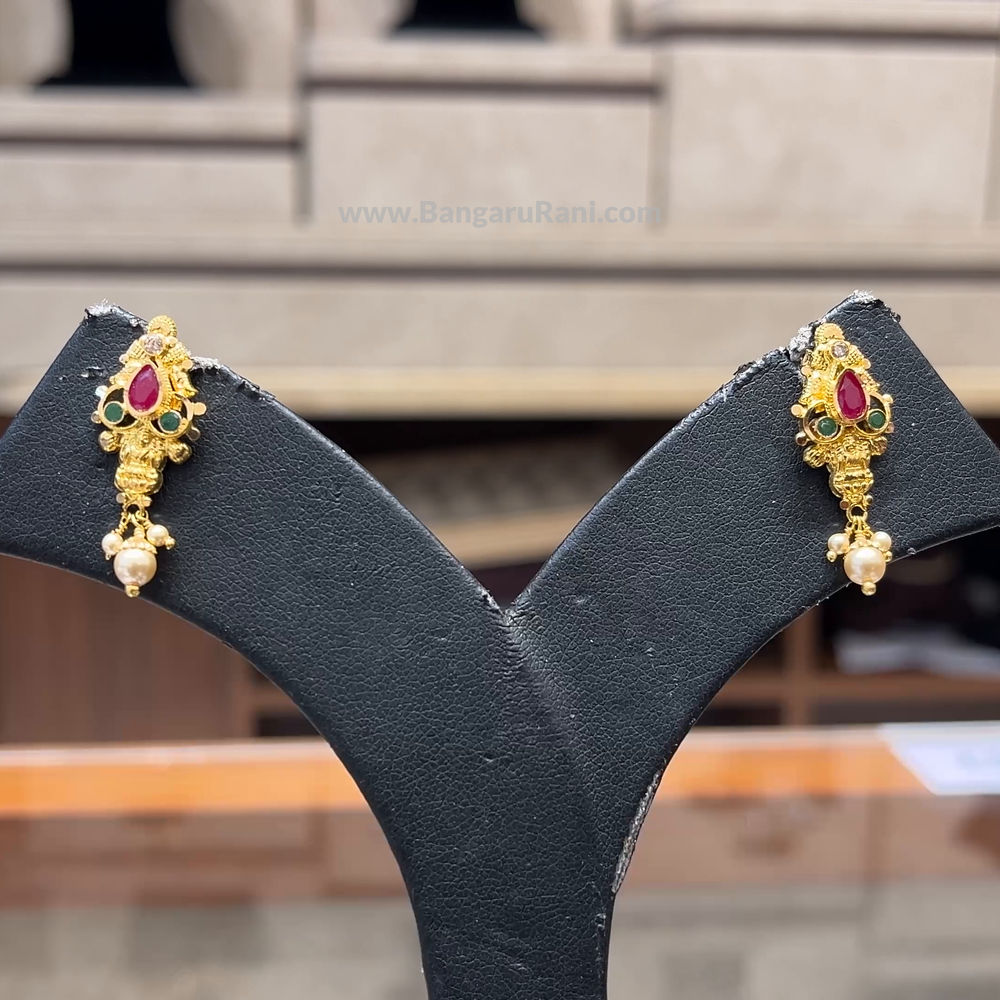 Chennai Shopping Mall 3.205gms EARRINGS 22K Yellow Gold