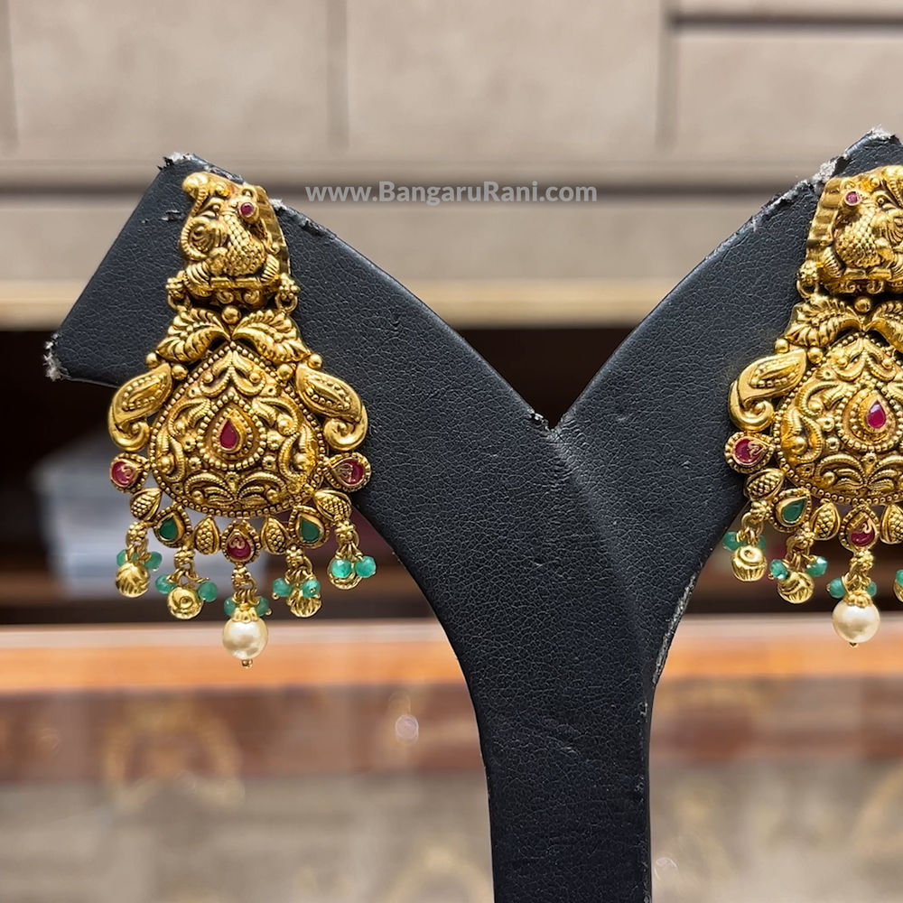 Chennai Shopping Mall 13.345gms EARRINGS 22K Antique