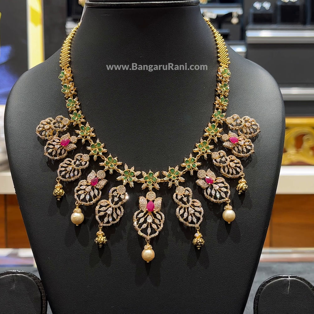 64.982gms NECKLACE 22K Stone