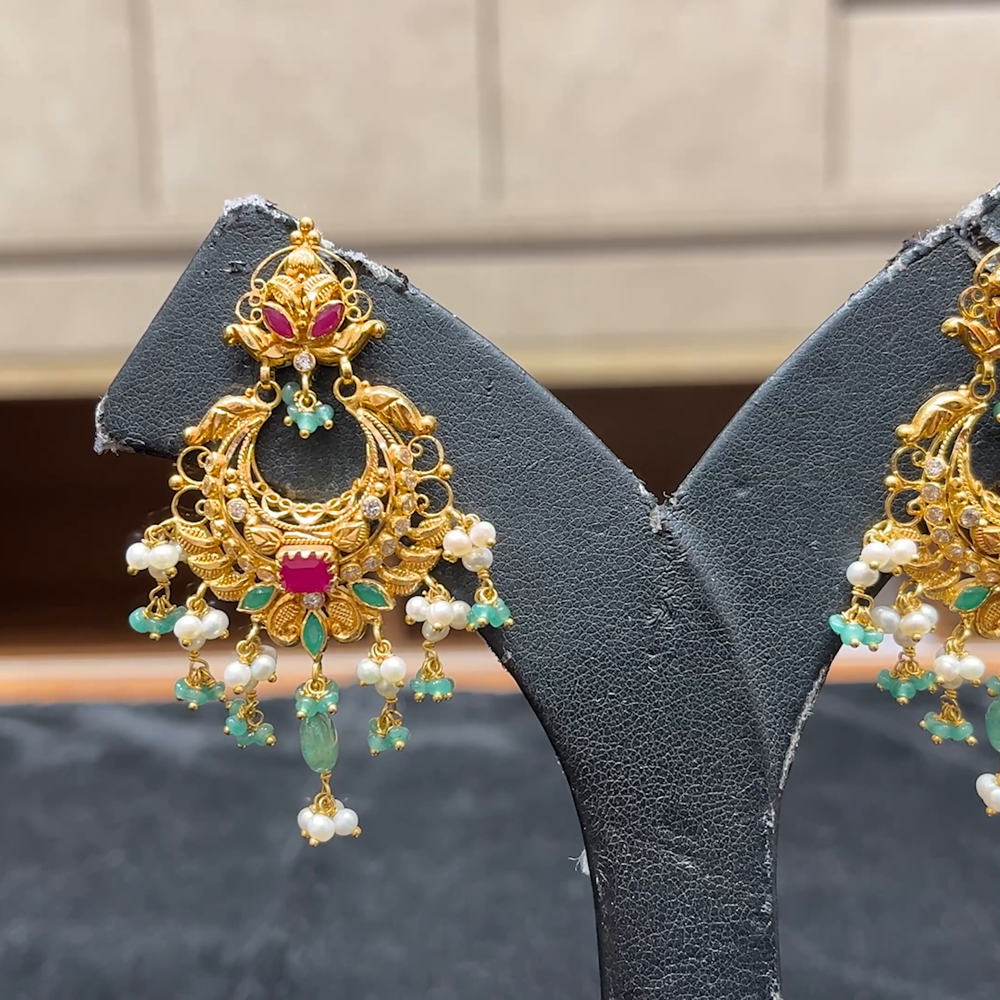 Chennai Shopping Mall 15.2gms EARRINGS 22K Antique