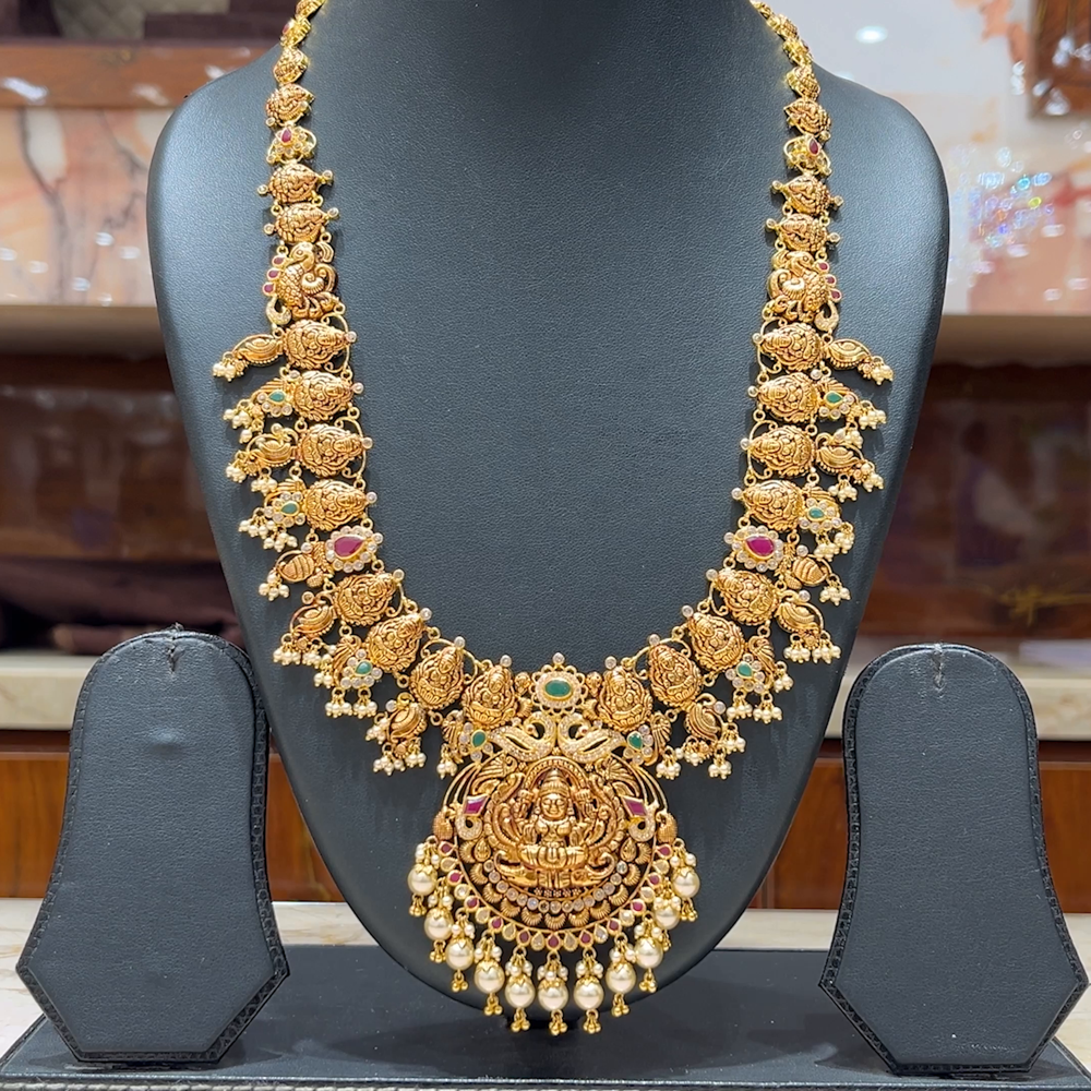 MUKUNDA JEWELLERS 56.174gms HARAMS 22K Antique